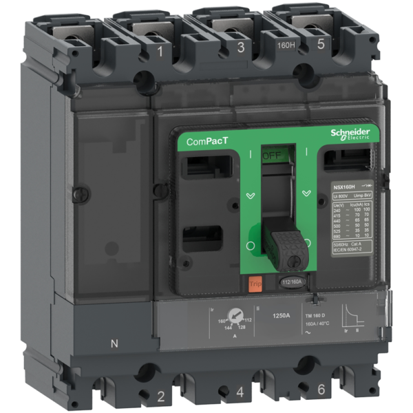C10H6TM016 - 16A TMD16D NSX 4 KUTUPLU 70KA  COMPACT ŞALTER
